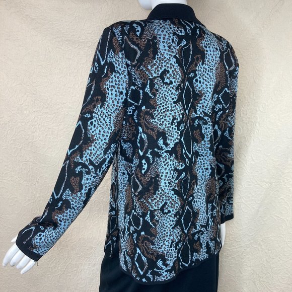 Misook 2-pc Snake Cardigan & Tank Set - Picture 8 of 16